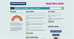 Desktop Screenshot of pressoffice.carphonewarehouse.com